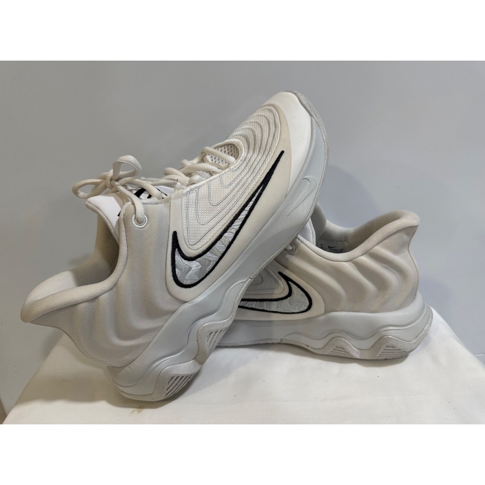 Nike Giannis Immortality 4 White Black Basketball Shoes FQ3680-100 Mens 8